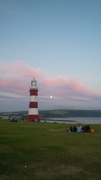 lighthouse tower in the dawn