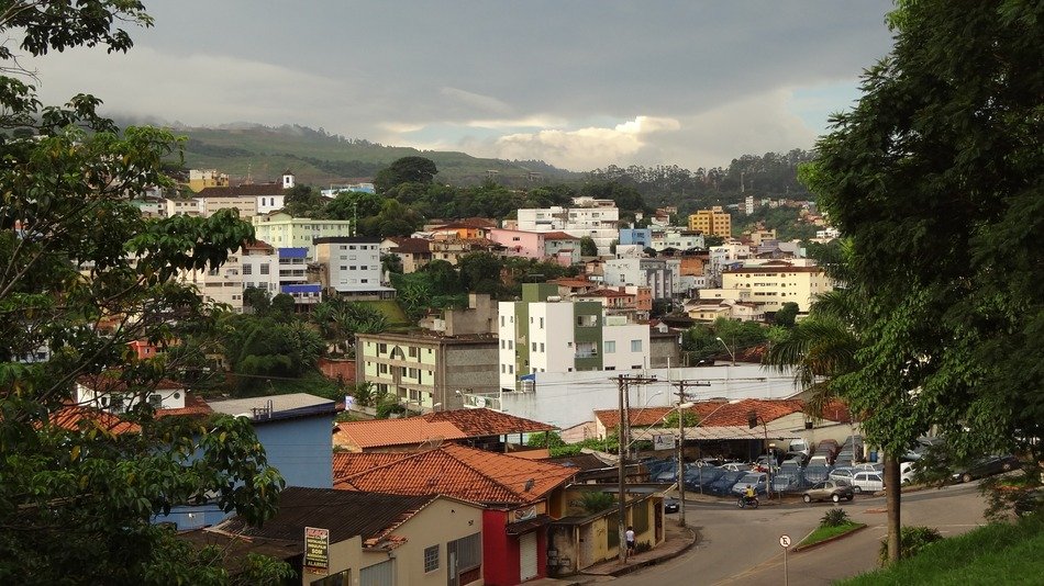 view of the city itabira in brazil