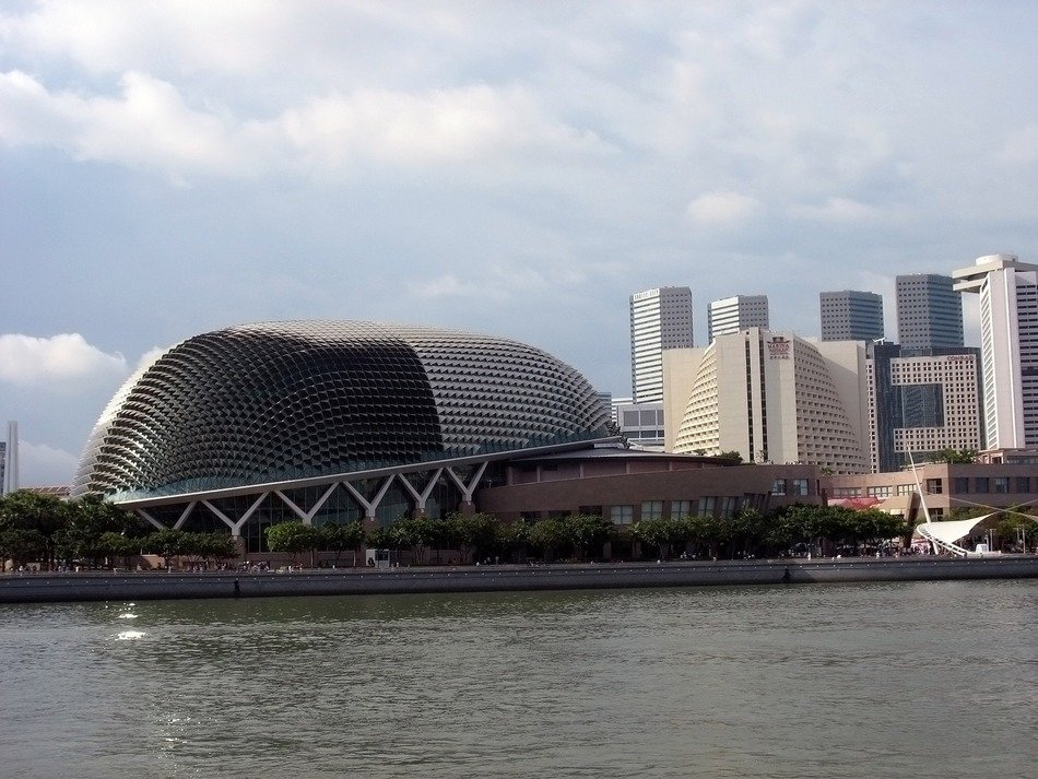 Singapore esplanade near the water