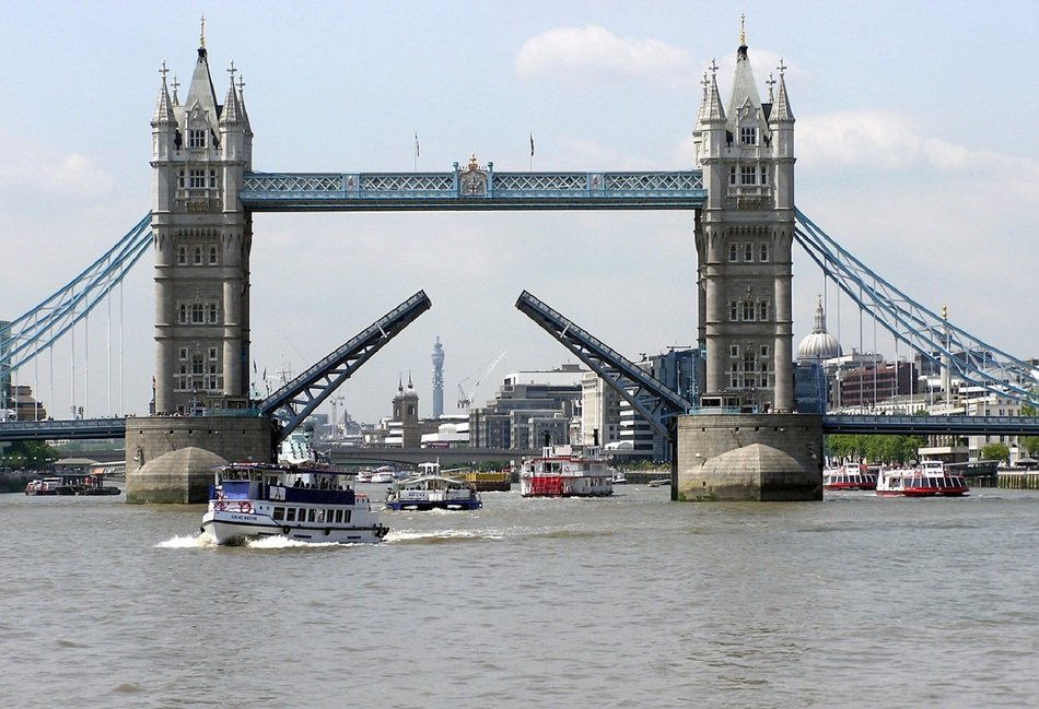 Beautiful tower bridge in the daytime in London, UK