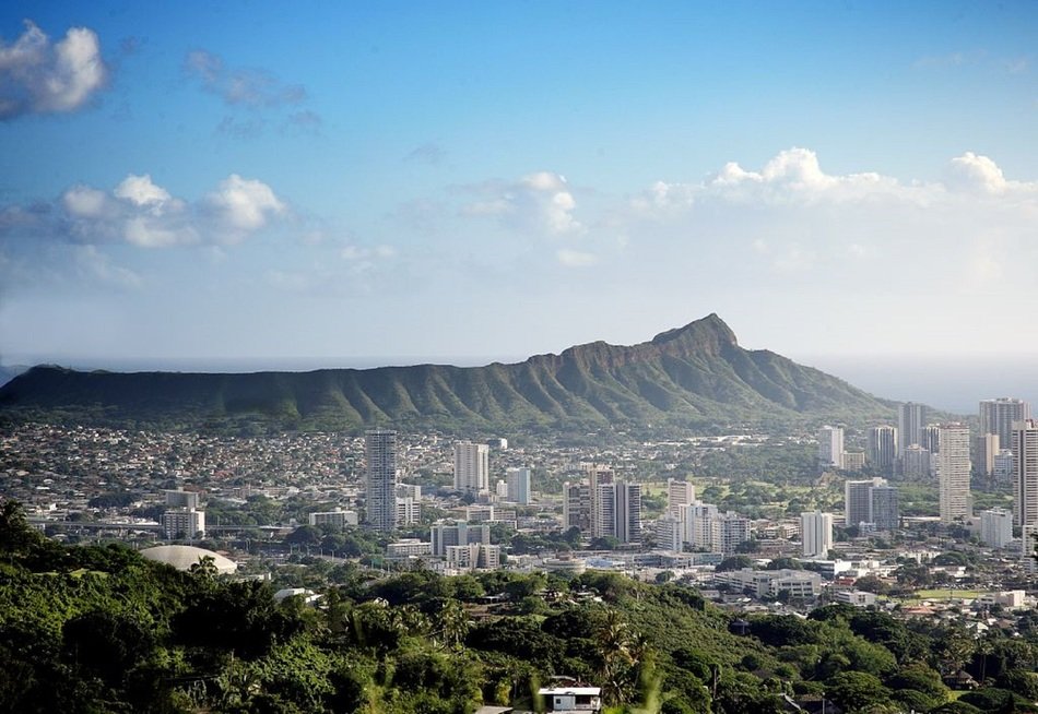 Honolulu skyline in Hawaii