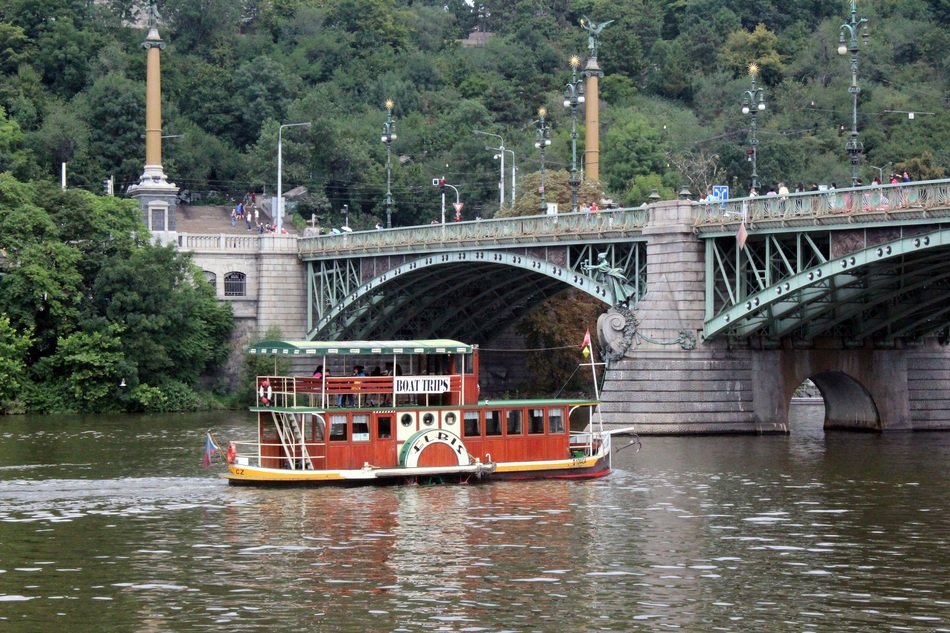paddle steamer in Prague, Czech Republic