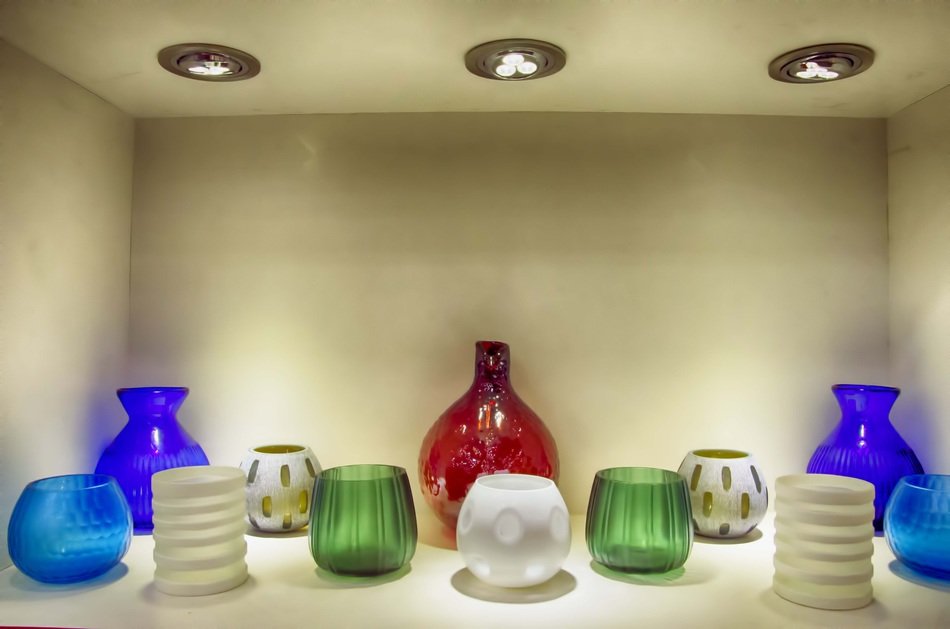 Home decor in the form of different vases