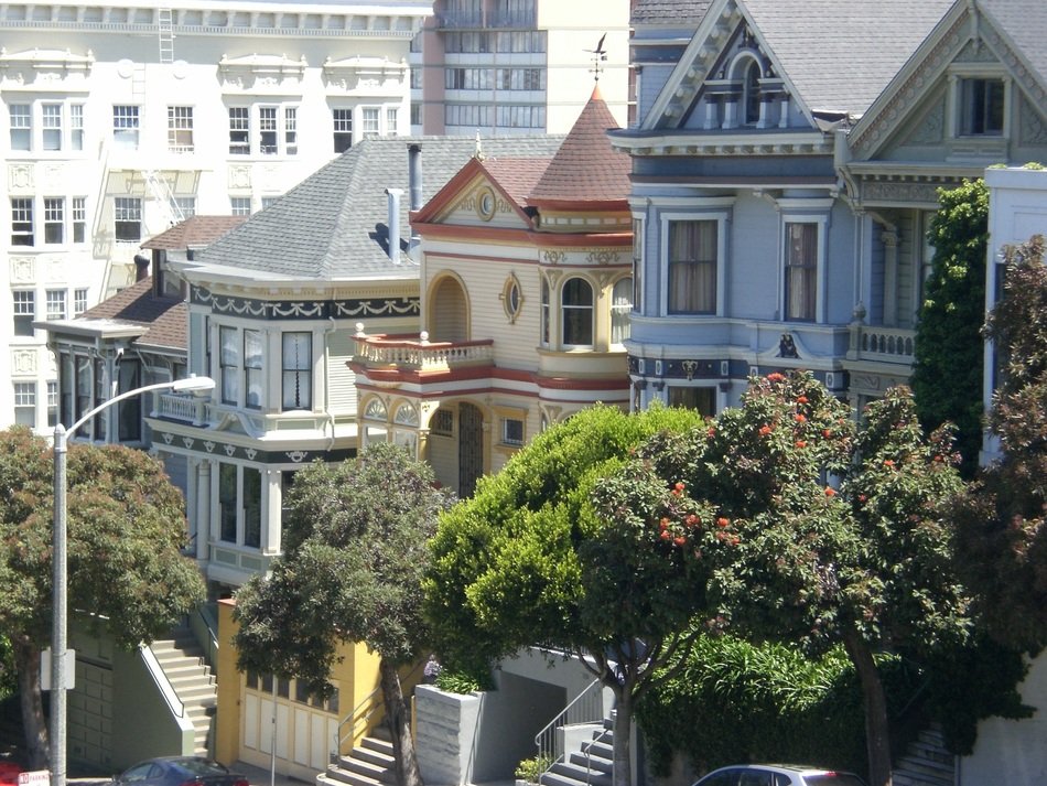 Victorian house in San Francisc, US