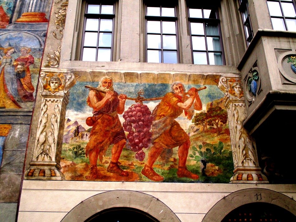 historically mural in Stein am Rhine