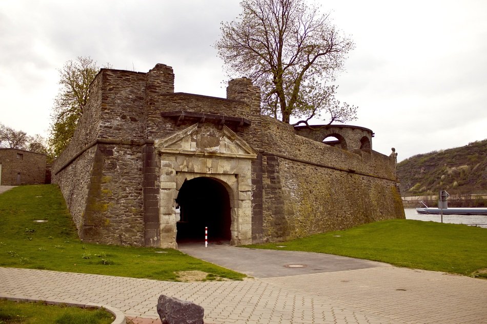 arched entrance to the port area