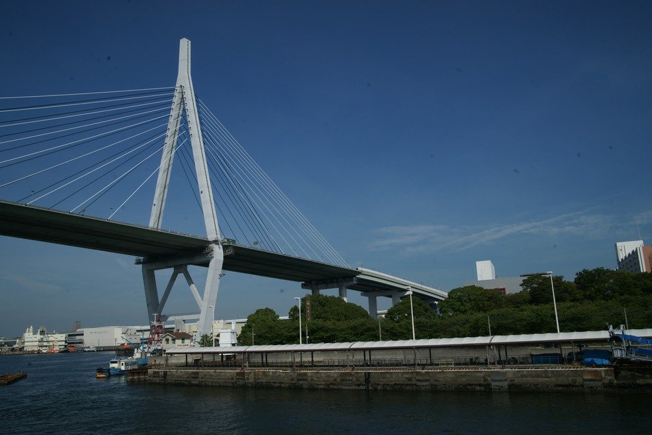 Picture of suspension bridge in osaka