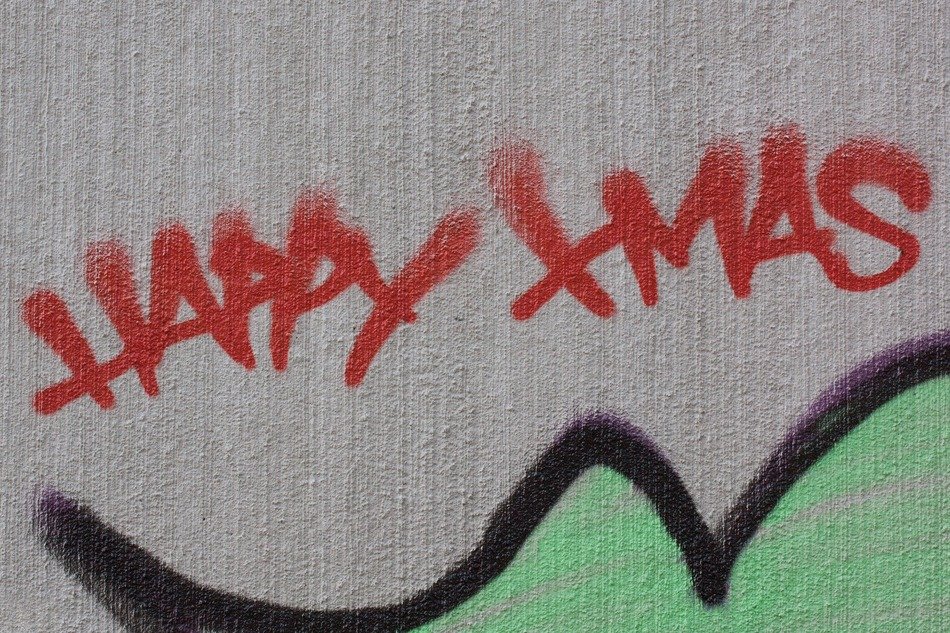 merry Christmas graffiti