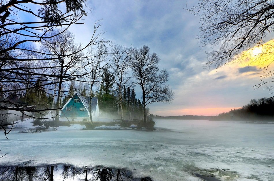 mysterious winter landscape