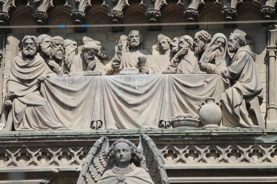jesus christ monument on a cathedral