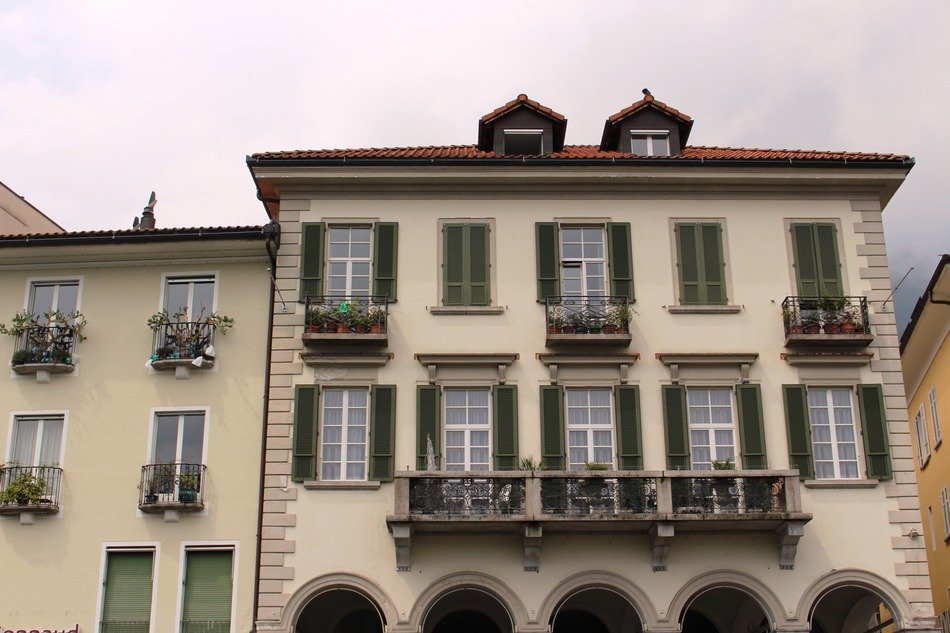 Beautiful locarno's architecture in Switzerland