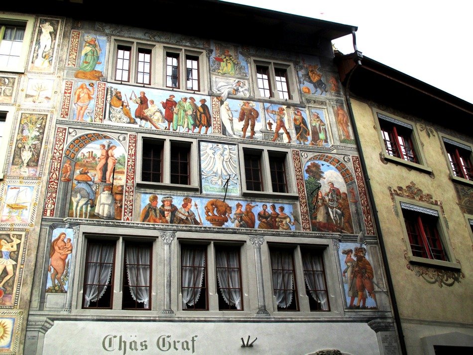 Beautiful artworks in old town
