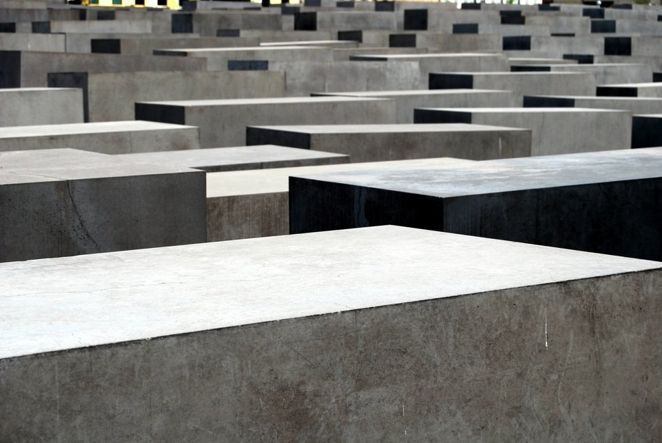the Holocaust memorial in Berlin
