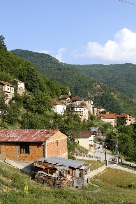 Landscape of village in the Macedonia