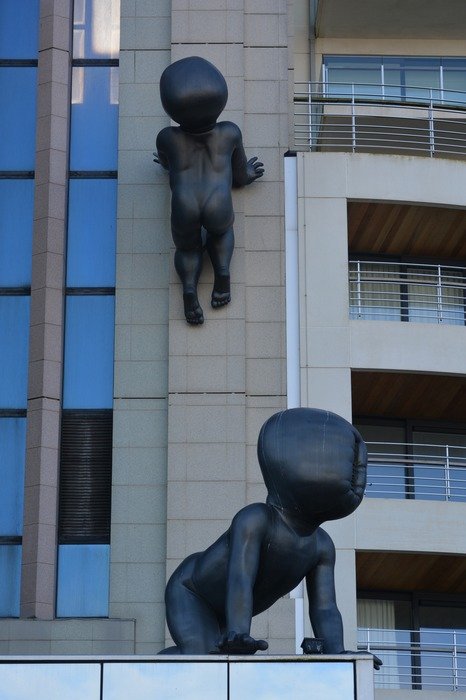 crawling up babies by david cerny