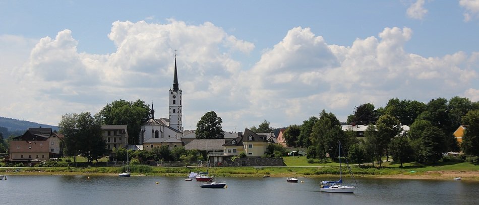 view of Frymburk, Czech Republic