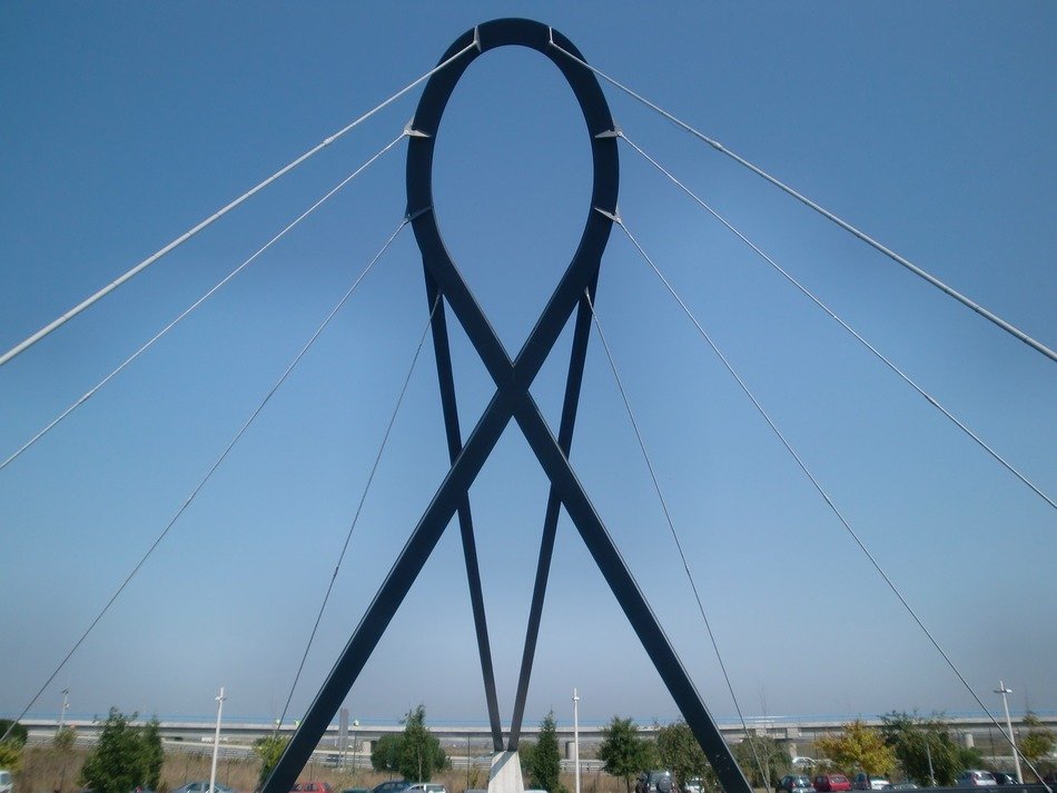 hinge of a modern bridge