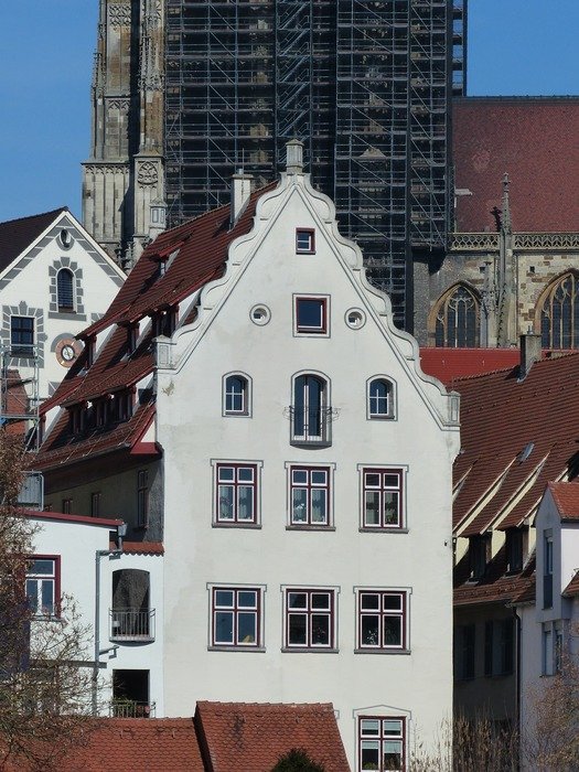 home with white facade