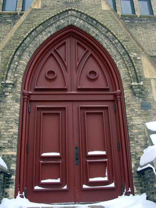 the door of the church