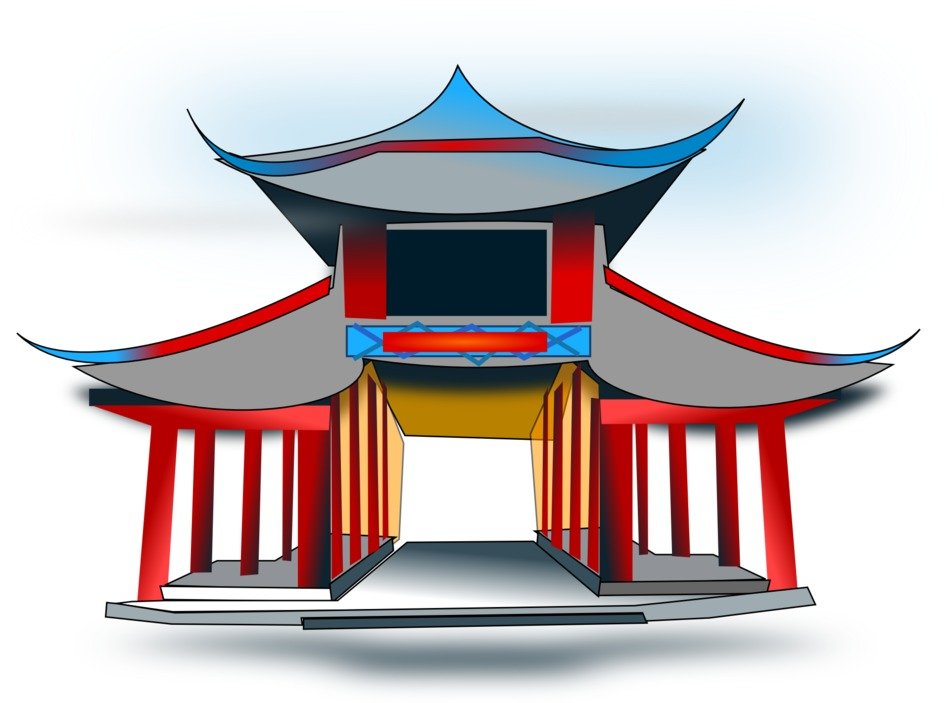 İllustration of Chinese temple