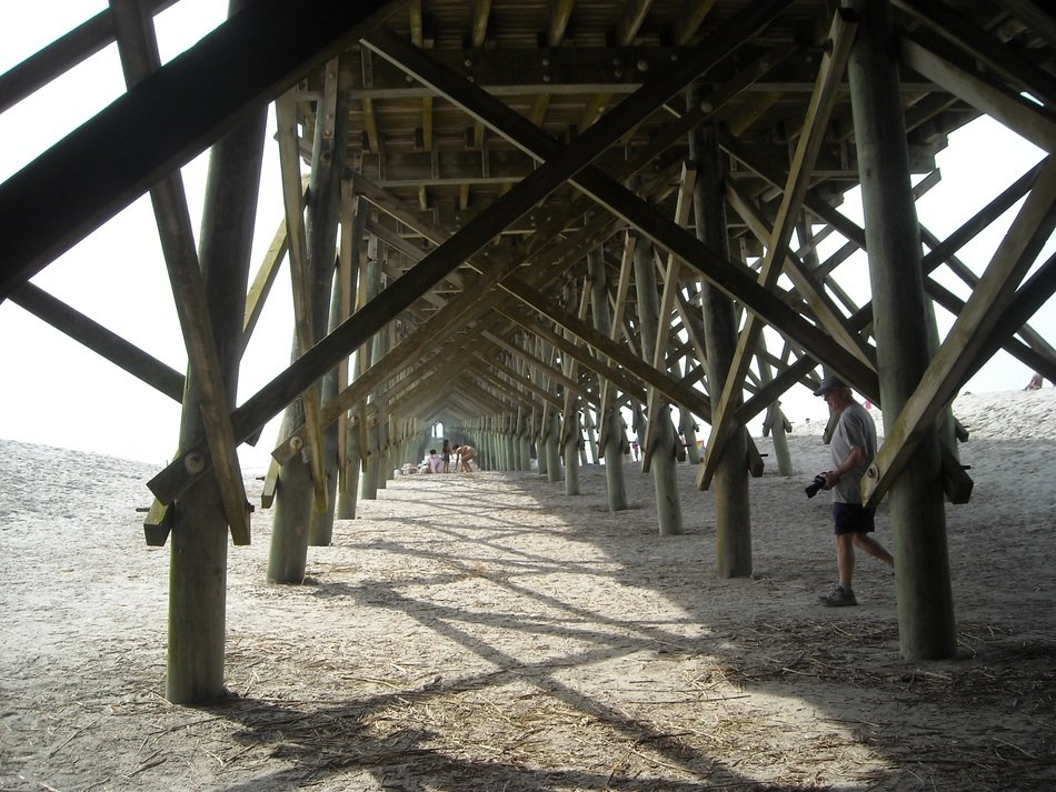 view under the pier