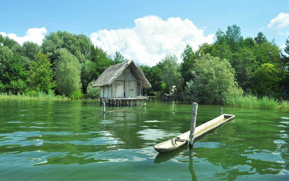 Landscape of Lake constance in uhldingen