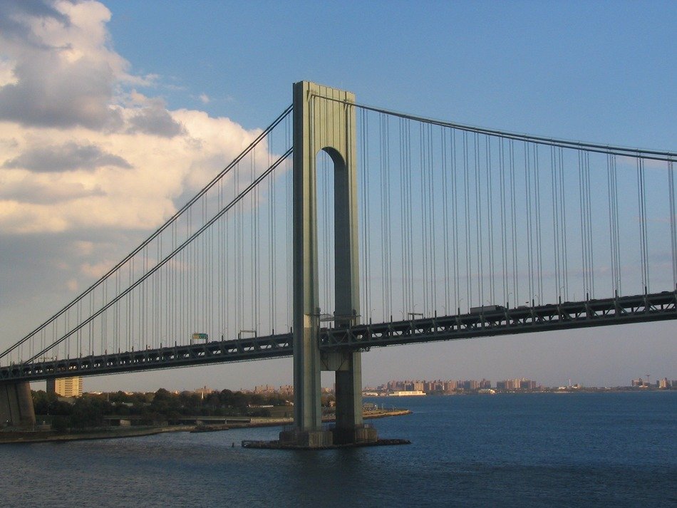 Landscape of verrazano bridge