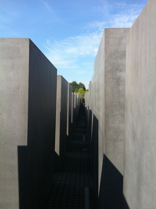 Holocaust monument with stones in Berlin
