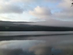 wonderful lake fog