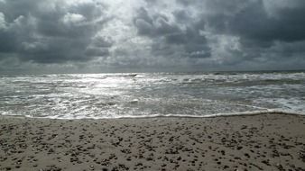 landscape of beach of north sea