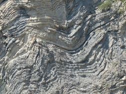 gray rock layers