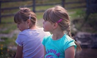 two blond girls