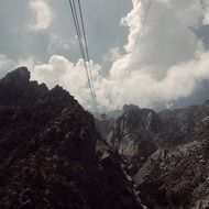 dizzy mountains clouds