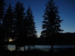 dusk lake quinault