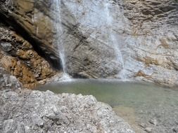 Landscape of waterfall in allgÃ¤u