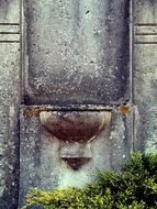 Fountain on the tombstone