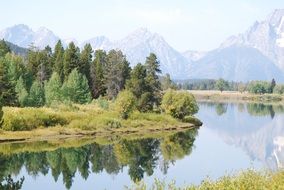 beautiful and delightful mountain river