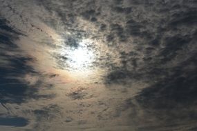 Evening cloudy sky