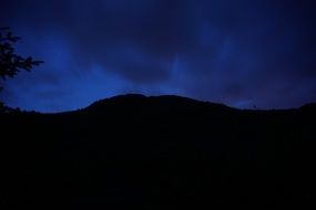 nightsky forest outlines