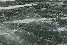 landscape of frozen river in geilnau