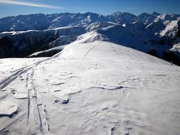 snowy Pyrenees's mountains