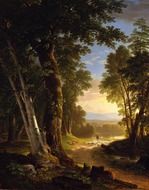 landscape of Forest Path of Asher Brown Durant