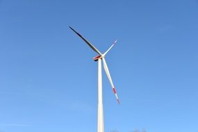 wind energy pinwheel sky view