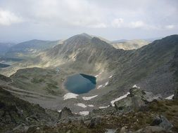 landscape with mountain lake