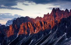 morning sunshine at Passo Jau Pass