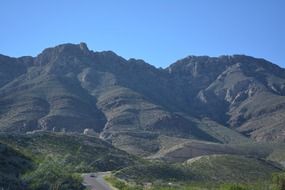 panoramic view of the mountains of texas on a sunny day