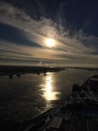 detroit usa ice river