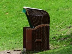 beach chair on the lawn