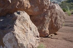 big brown rocks stone landscape