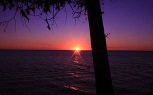 sunset on the horizon in wisconsin